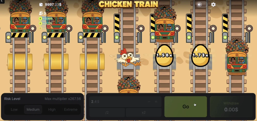 Chicken vs Train Game
