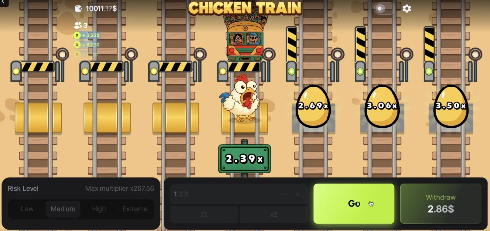 Chicken vs Train Game